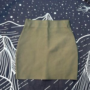 Chocolate Brand Olive Pencil Skirt